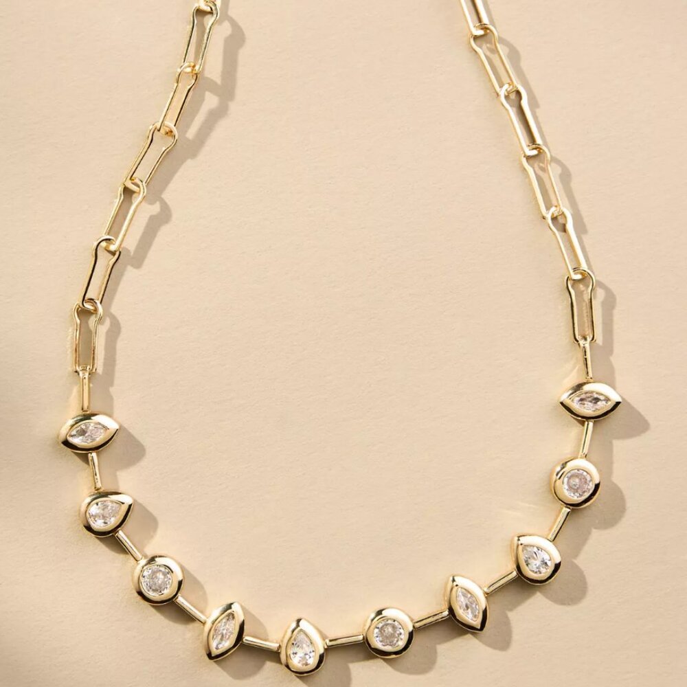Anthropologie paper clip necklace new with tags